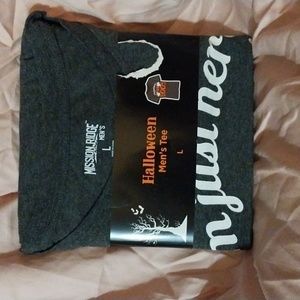 NWT Men's Mission Ridge Halloween gray short sleeve tee shirt size L